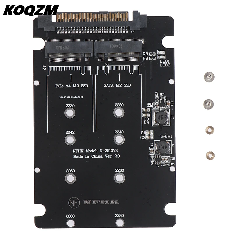 

2021 New SATA M.2 SSD To 2.5 SATA NVMe M.2 NGFF SSD To SFF-8639 Adapter Converter High Quality Wholesale Hot New 2021
