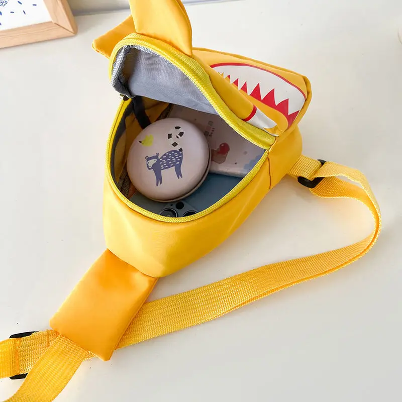 Детская нагрудная сумка с милым мультяшным принтом маленькие сумки на плечо для