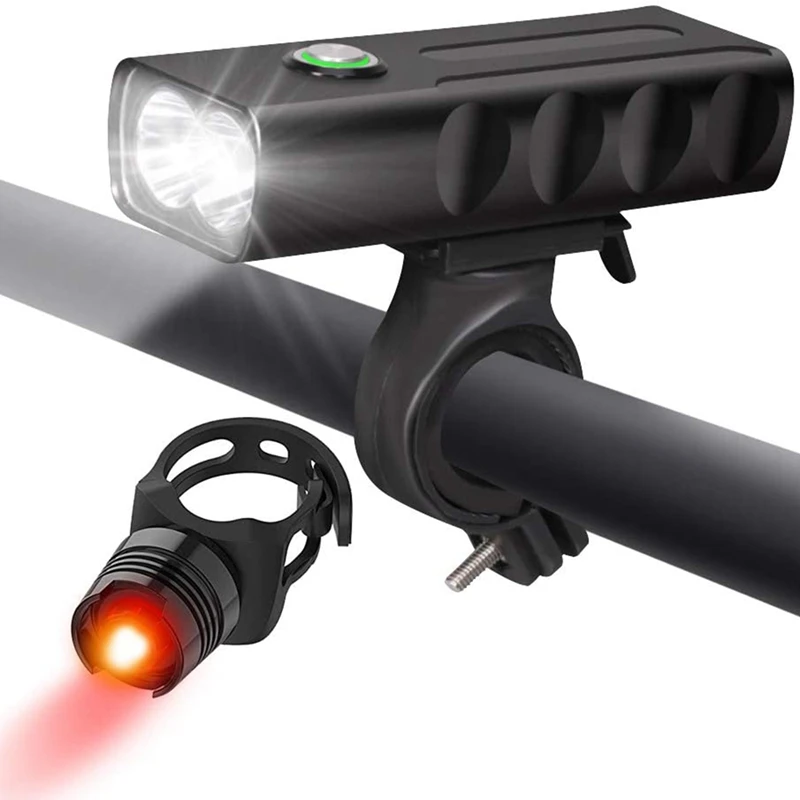 

Светильник онарь, комплект велосипесветильник фар с зарядкой от USB, задний фонарь, водонепроницаемость IPX5, для детей, мужчин, женщин, мужчин, ...