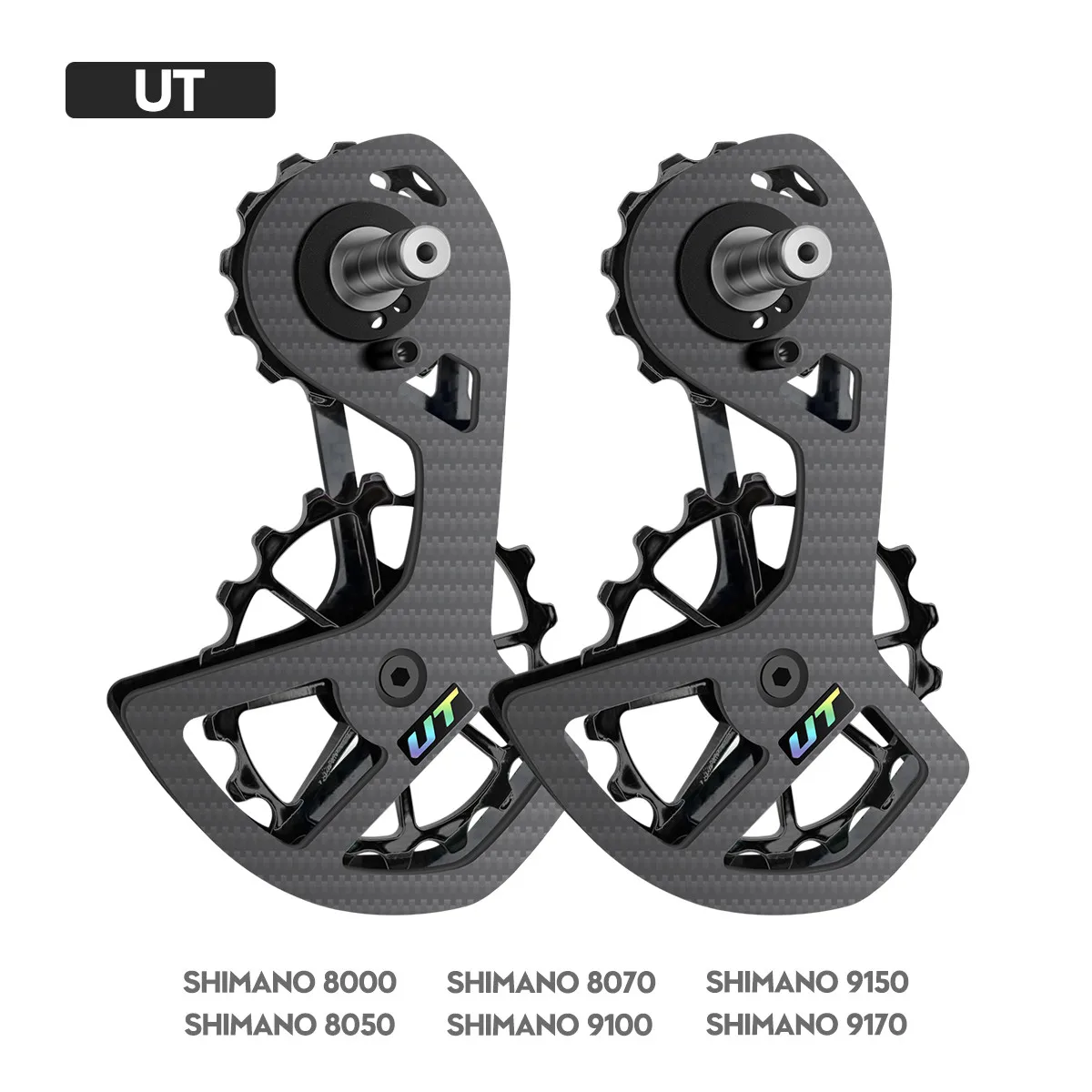 Bicycle Steel Bearing Carbon Fiber 18T Jockey Pulley Wheel Set Rear Derailleurs Guide Wheel for Shimano SRAM/105/UT/6800/5800