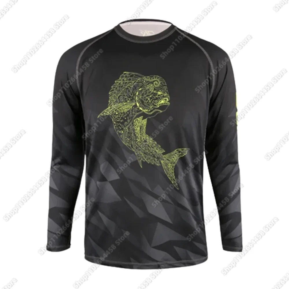 

Summer Fishing Clothes Men Sun Uv Protection Fishing Shirt UPF 50+ Outdoor Long Sleeve Fishing Jersey Breathable Camisa De Pesca