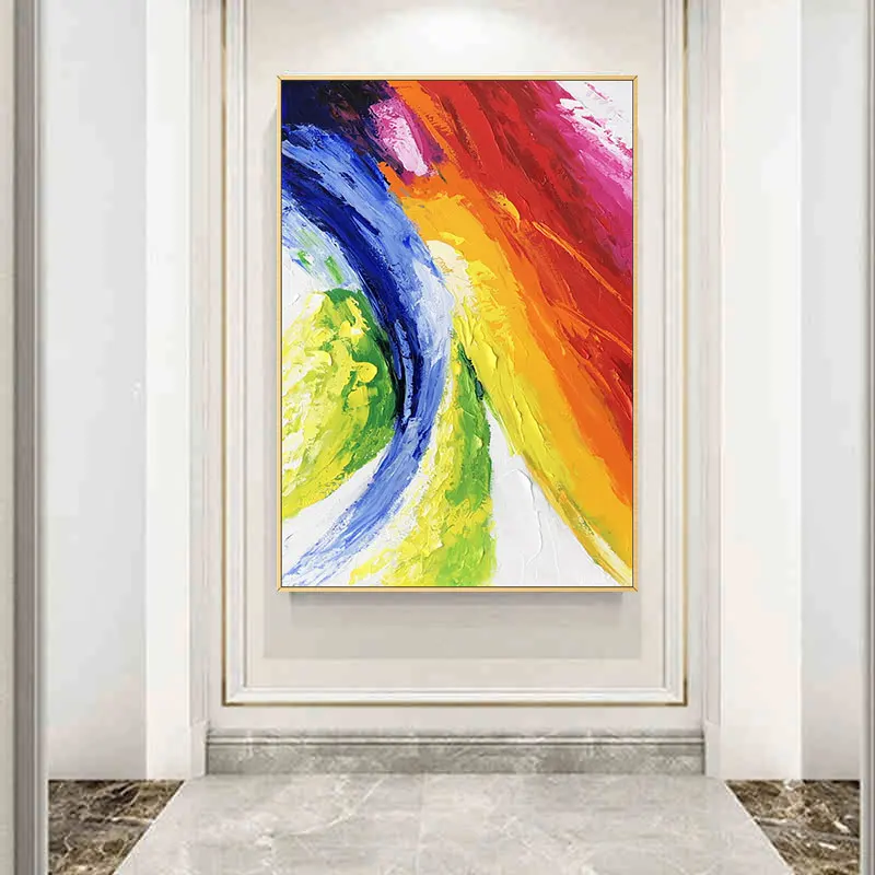 

Hand Painted Abstract Oil Painting Canvas Living Room Modern Minimalist Abstract Large Decorative Painting Frameless