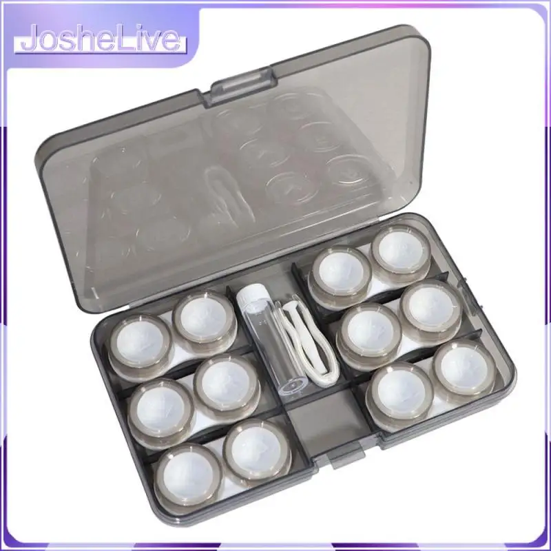 

Коробка для хранения контактных линз, компактная красивая школьная коробка, удобная компактная, с держателем