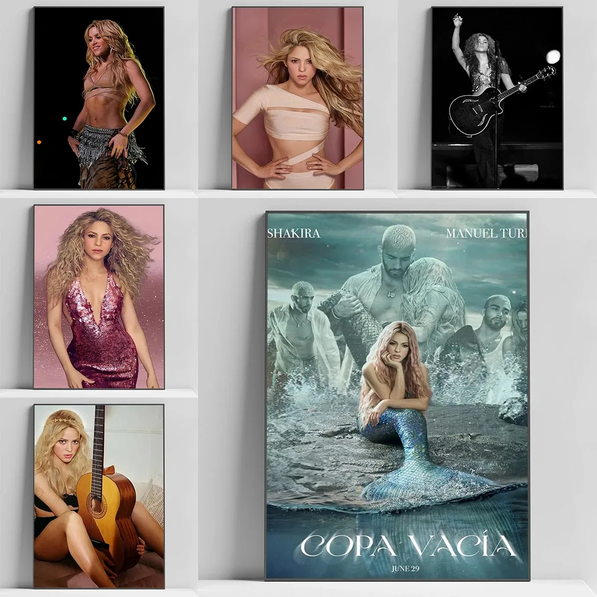 Современный стиль печать на холсте колумбийская певица Shakira художественное