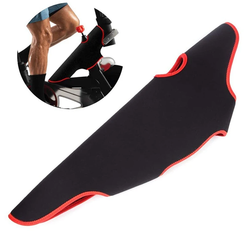 

Bike Sweat Guard Bicycle Trainer Sweat Net Sweat Net Strap Adjustable Breathable Diving Material Bike Frame Protector Cover