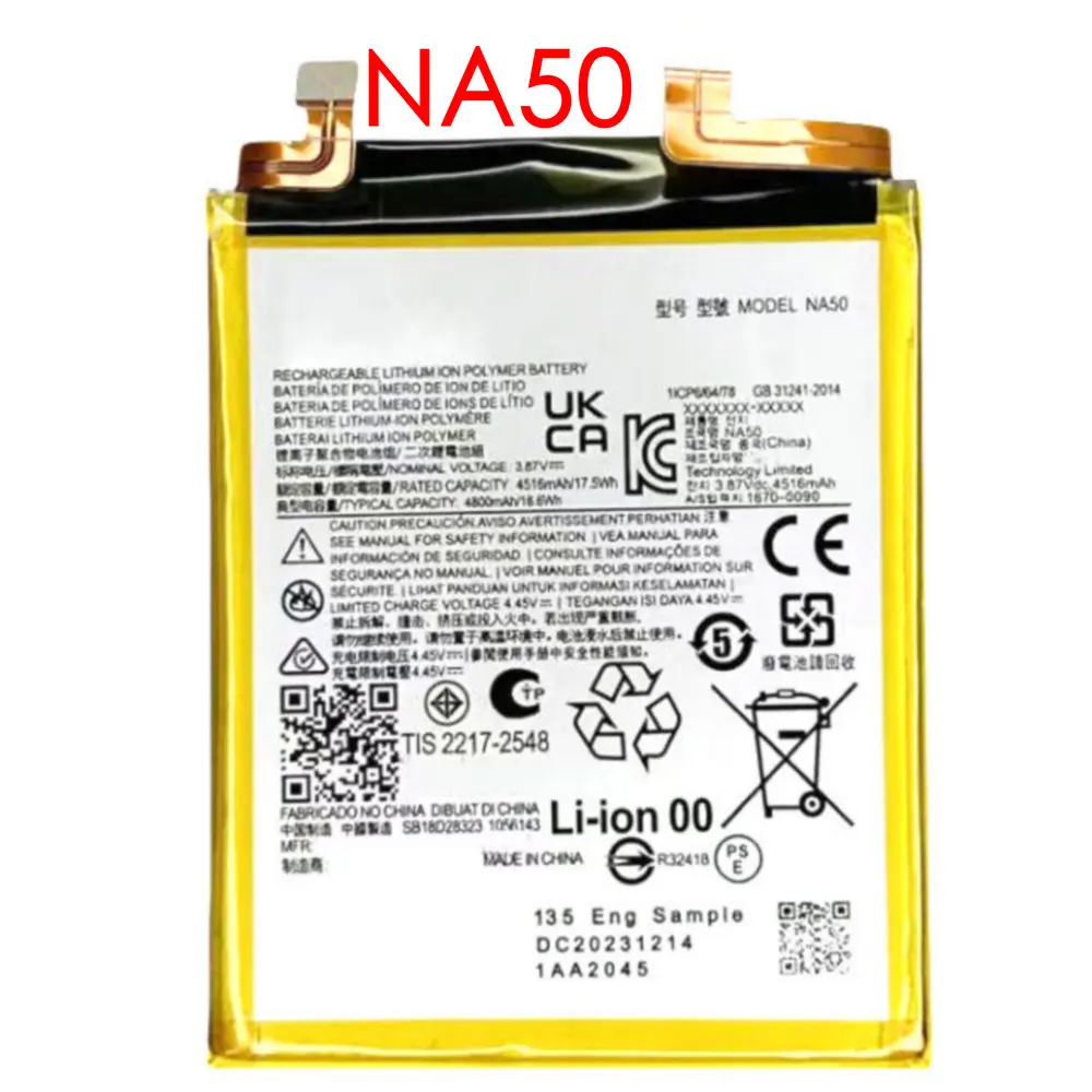 Новый оригинальный аккумулятор NA50 для мобильного телефона Motorola Moto Edge 30 Pro XT2201-1