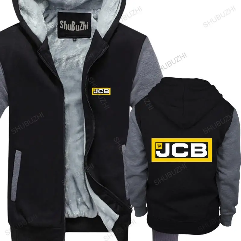 

homme cotton hoodies zipper Midnite Star Excavator Jcb jackets Men JCB brand winter hoodie warm jacket
