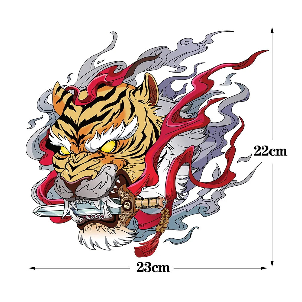 Светоотражающая наклейка Tiger водонепроницаемая на мотоцикл топливный бак JDM Ghost