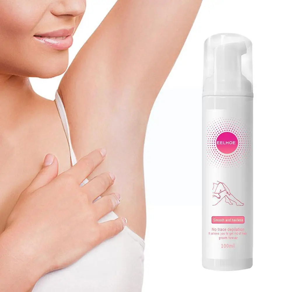 

100ml Depilation Hair Removal Foam Cream Mousse Spray Hair Painless Convenient Fast Not Bikini Harm Summer Spray Body Remov Q5a1