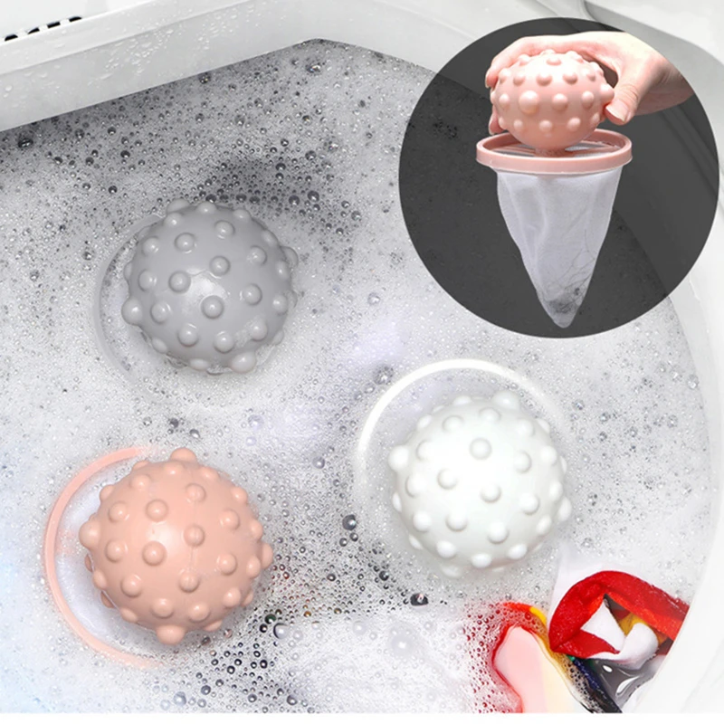 

1Piece Reusable Hair Lint Catcher Removal Net Bag Washing Machine Float Filter Collector Washing Protector Cleaning Laundry Ball