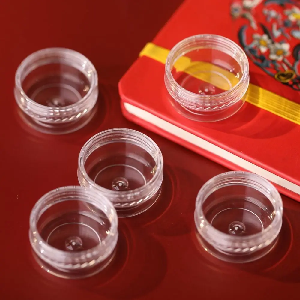 Многоразовая прозрачная банка для крема портативные пластиковые маленькие