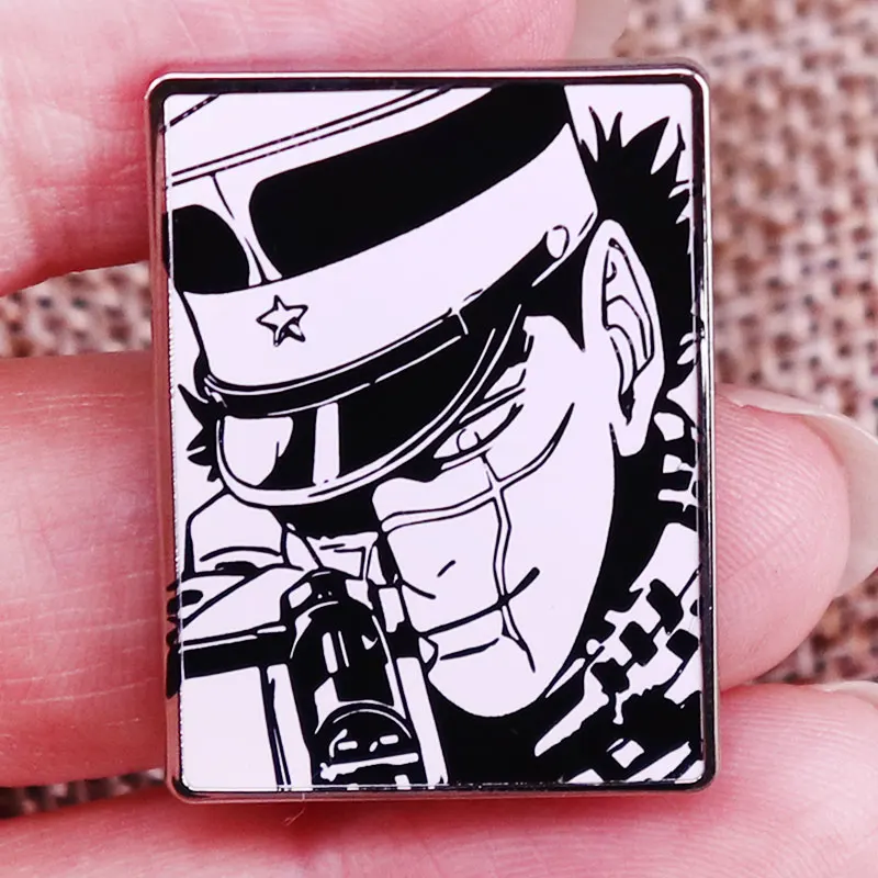 Эмалированная булавка с золотым кампой саичи сугимото Аниме Манга брошь