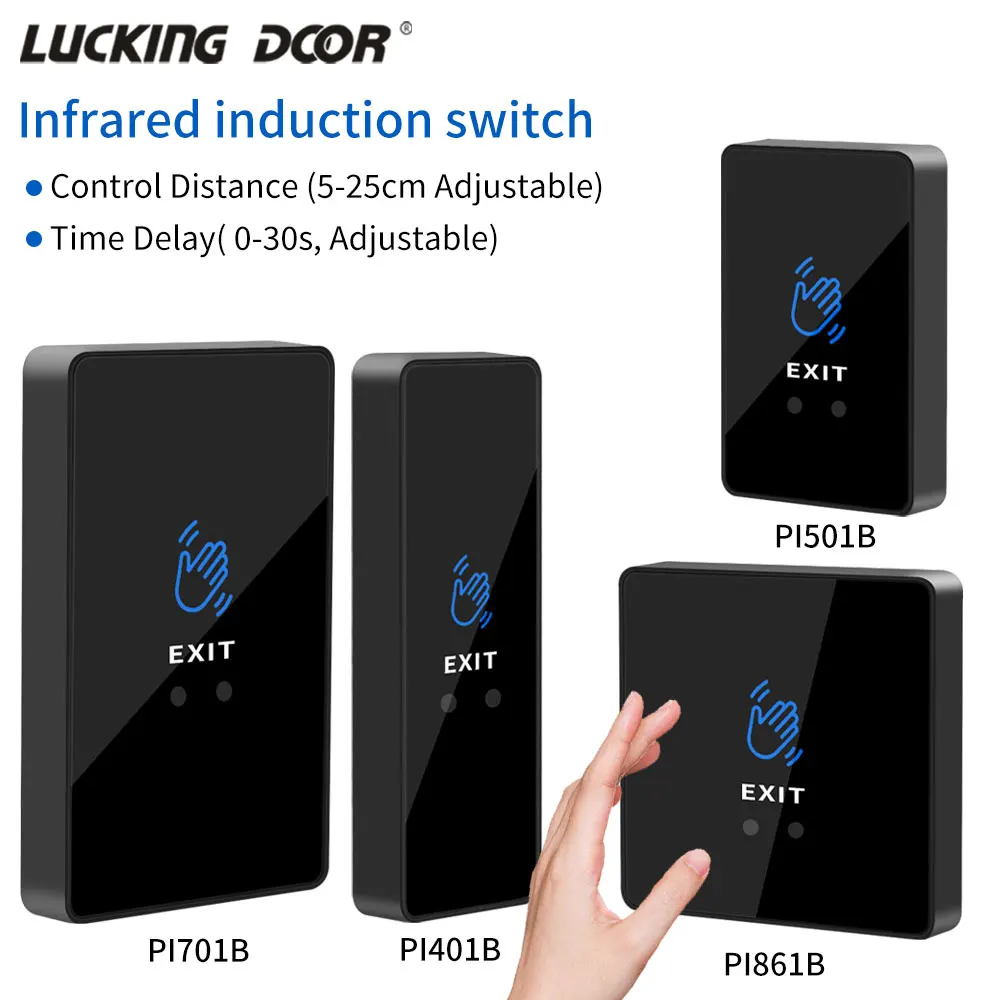 Инфракрасная кнопка доступа выход двери нажимной переключатель бесконтактный