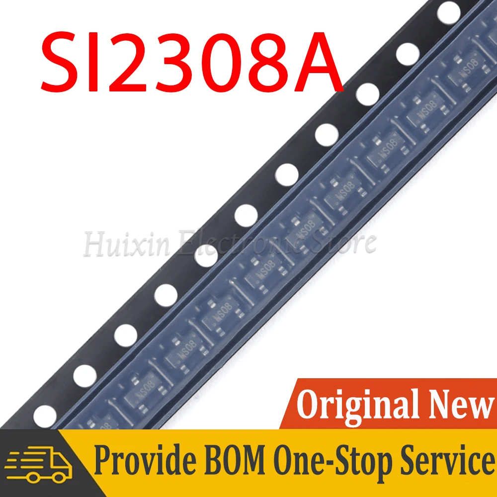 

10pcs SI2308A SOT-23 60V 2A N-channel MOS Field Effect Transistor SMD New and Original IC Chipset