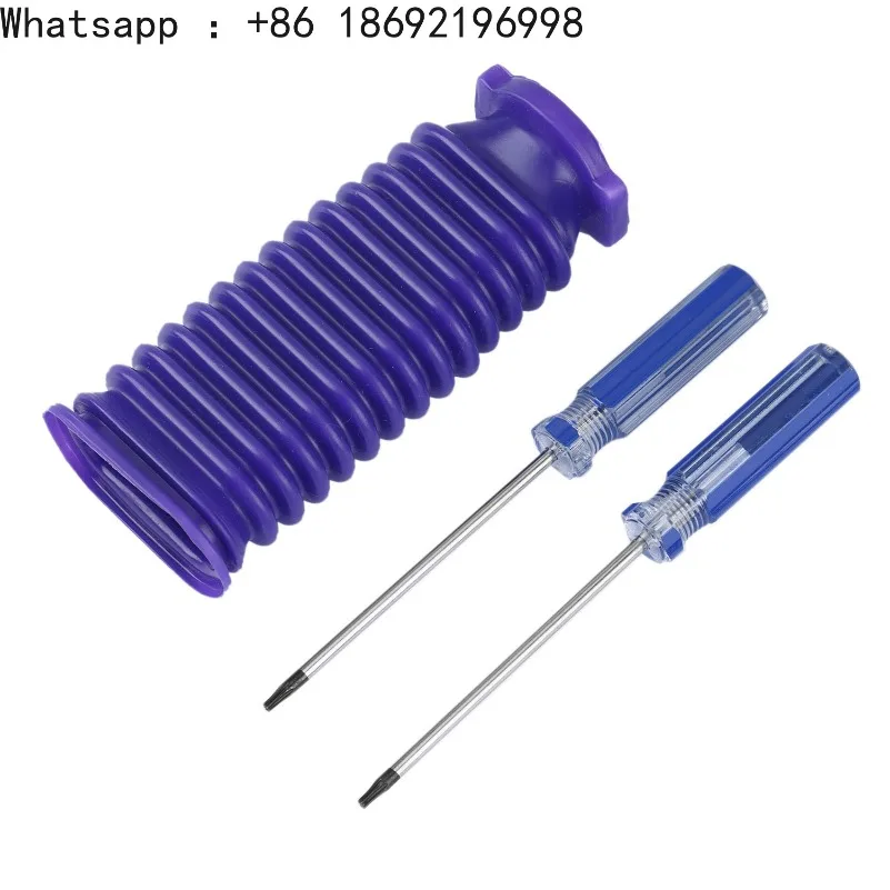 Фото A01R! Совместимые аксессуары для пылесосов Dyson V6 V7 V8 V10 V11: сменная насадка с мягким велюровым роликом и синим шлангом №3