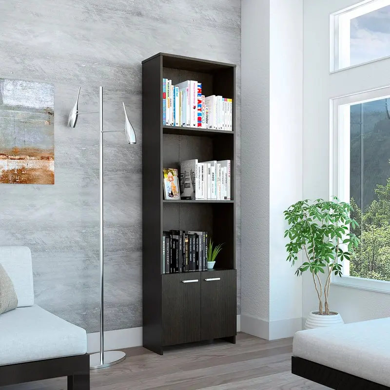 

Standard Bookcase, 3 Shelves, Wengue Painted