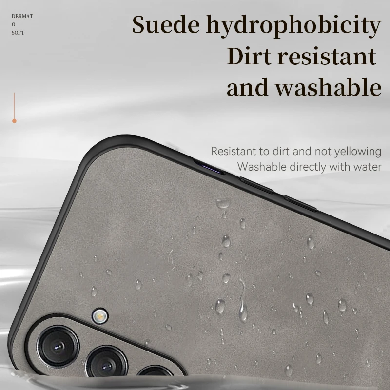 Кожаный чехол для Samsung Galaxy M15 силиконовый защитный телефона с полной камерой и