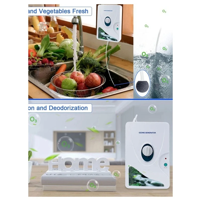 Портативный генератор озона 600 мг озонатор воды O3 озоновая машина для домашнего