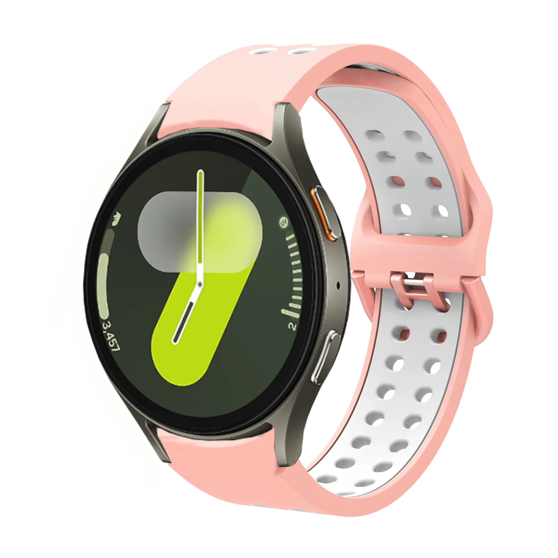 Фото Силиконовый ремешок для Samsung Galaxy Watch 7/6/5/4 40 мм 44 мм, дышащий ремешок для Galaxy Watch 6/4 Classic 43/47 мм 42/46 мм №3
