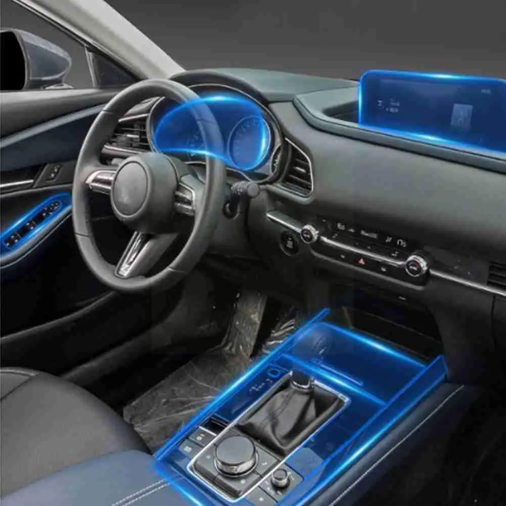 

Screen Protector For Cx-30 2020 2021 Car Interior Center Console Transparent Tpu Protective Anti-scratch Film Navigat W1i5