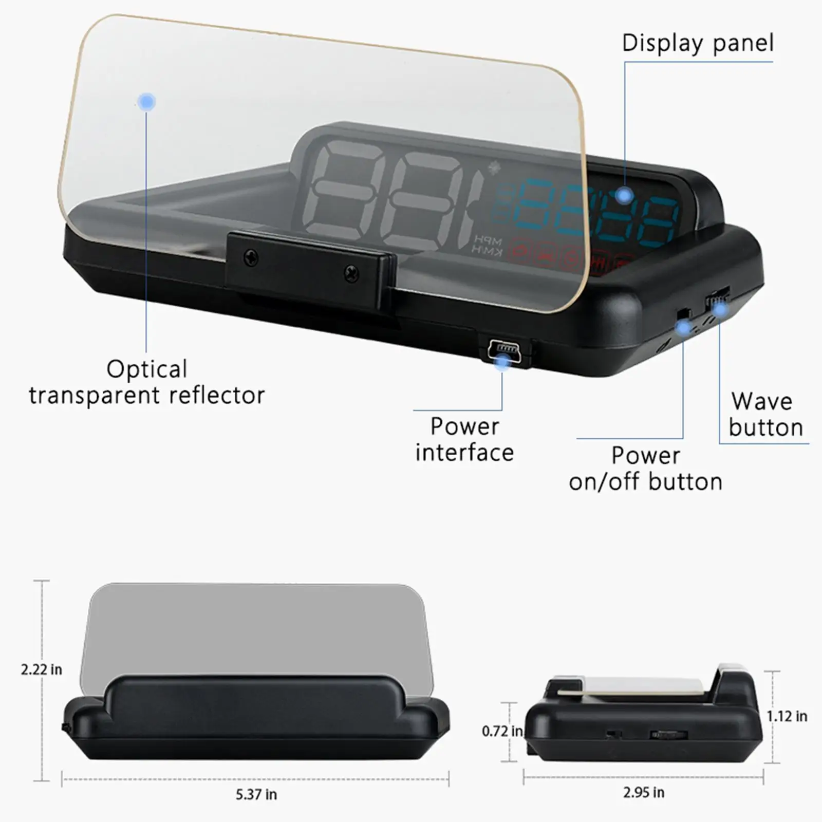 Проекционный дисплей универсальная водная проекция HUD подходящая для всех