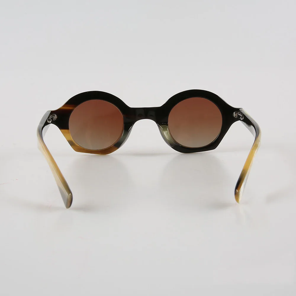 Мужские солнцезащитные очки женские уникальные круглые поляризационные ручной