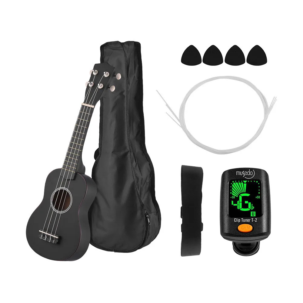 

21 inch Ukelele Ukulele Combo Mahogany Soprano Gecko Uke 4 string Hawaiian Mini Guitarra with Stringed Instrument Kits