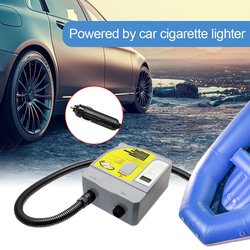 

Электрический воздушный насос SUP, Дефлятор с цифровым дисплеем, 12 В, для надувных лодок