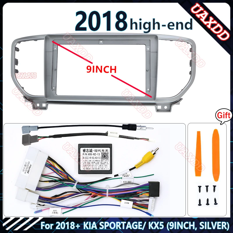 

Автомобильный DVD-плеер, радио, Android-стерео для KIA SPORTAGE KX5 2015 года, 9 дюймов, жгут проводов, навигация, приборная панель, кабели, рамка, комплект canbus