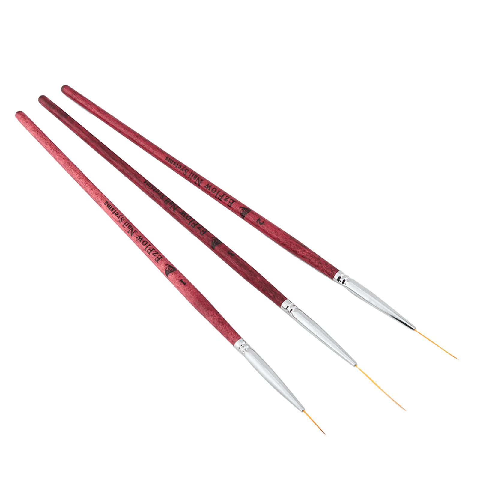 

3pcs Nail Art Liner Painting Mane Brush Pen Drawing Nail DIY Manicure Tool Set