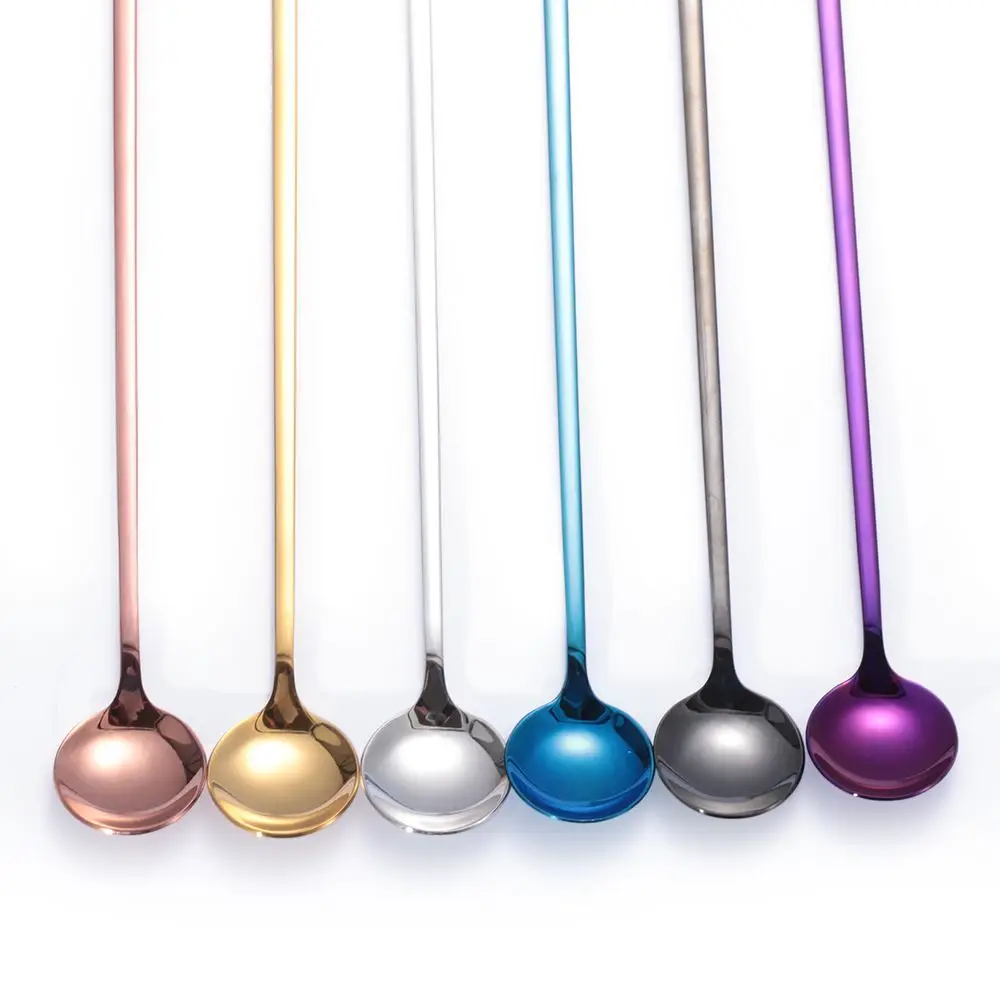 Кухонные принадлежности Rainbow ложка для кофе с длинной ручкой посуда ложки