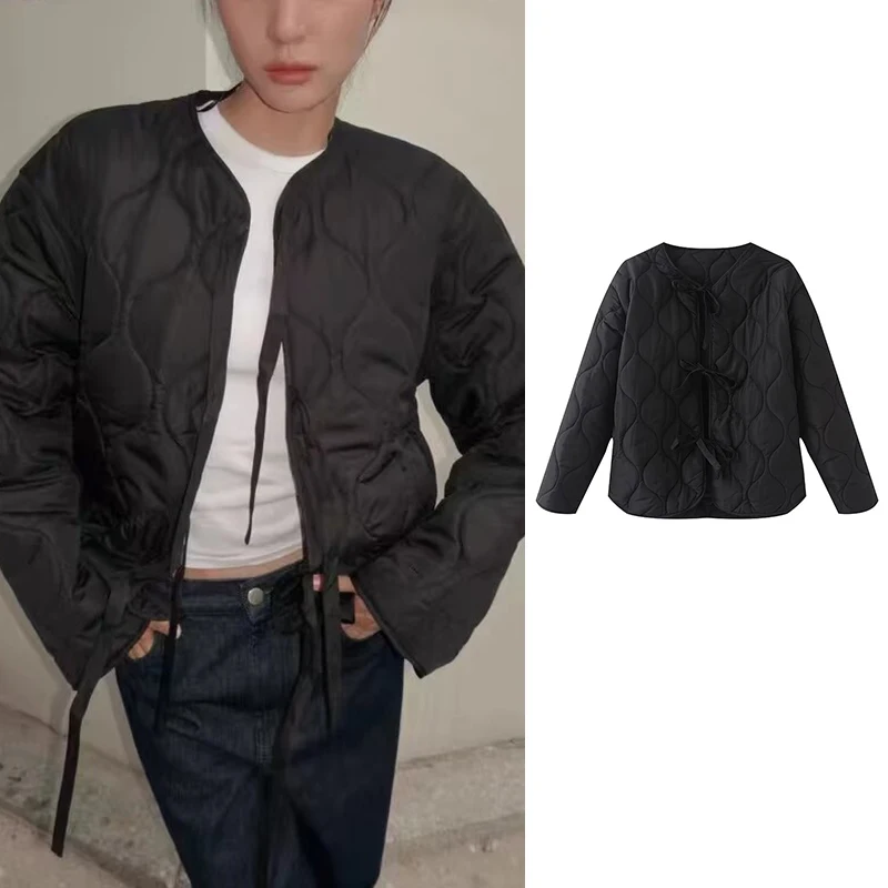 Куртка и пальто TRAF Женская Осенняя шикарная свободная теплая элегантная уличная