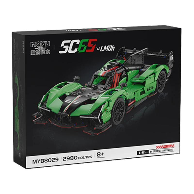 В НАЛИЧИИ MY88029 MOC Технический спортивный автомобиль Строительные блоки Модель