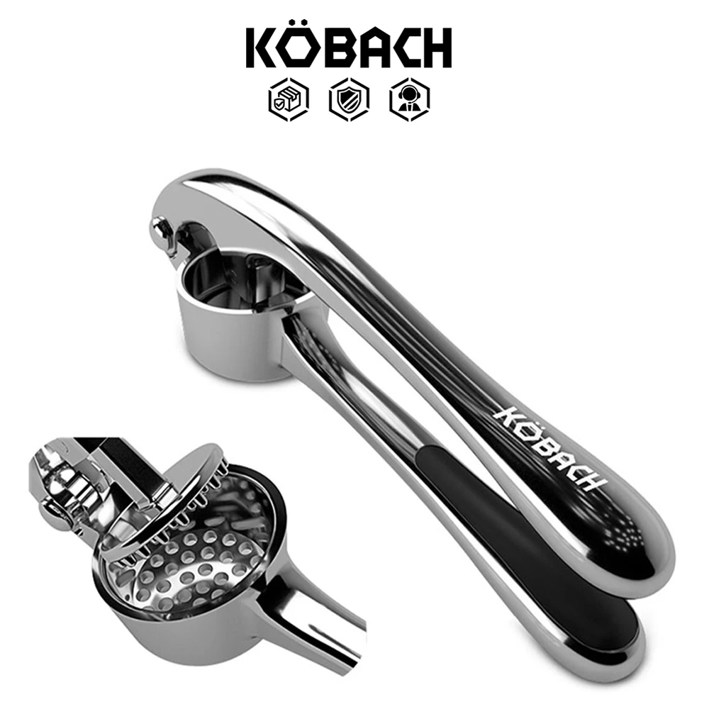 KOBACH Garlic Press Kitchen Utensils Garlic Masher Zinc Alloy Kitchen Accessories  Garlic Crusher
