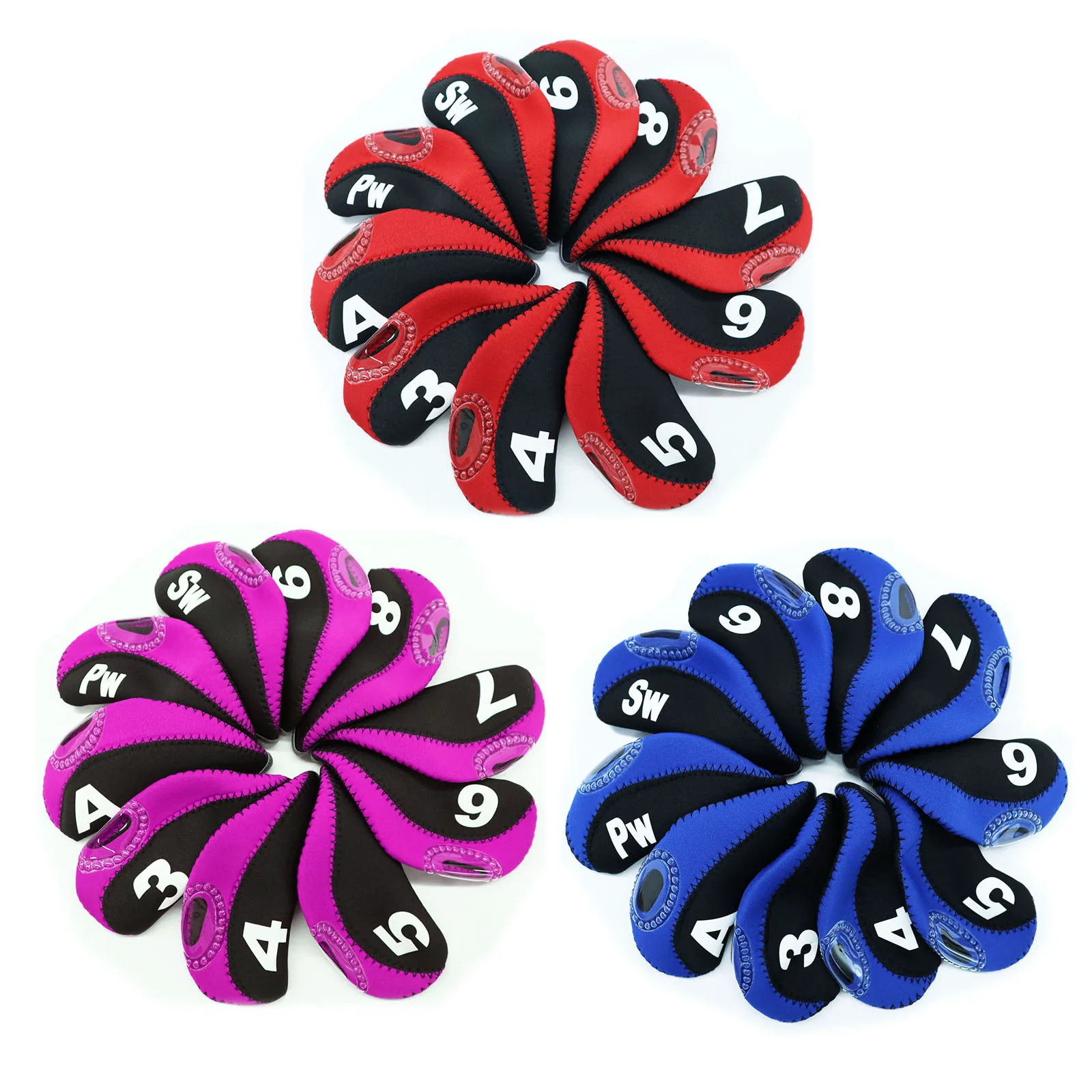 

Новые прочные железные Чехлы для клюшек и клюшек для гольф-клубов, видимые номера, метки, клюшки, водонепроницаемые головные уборы, аксессуары для клюшек, Прямая поставка