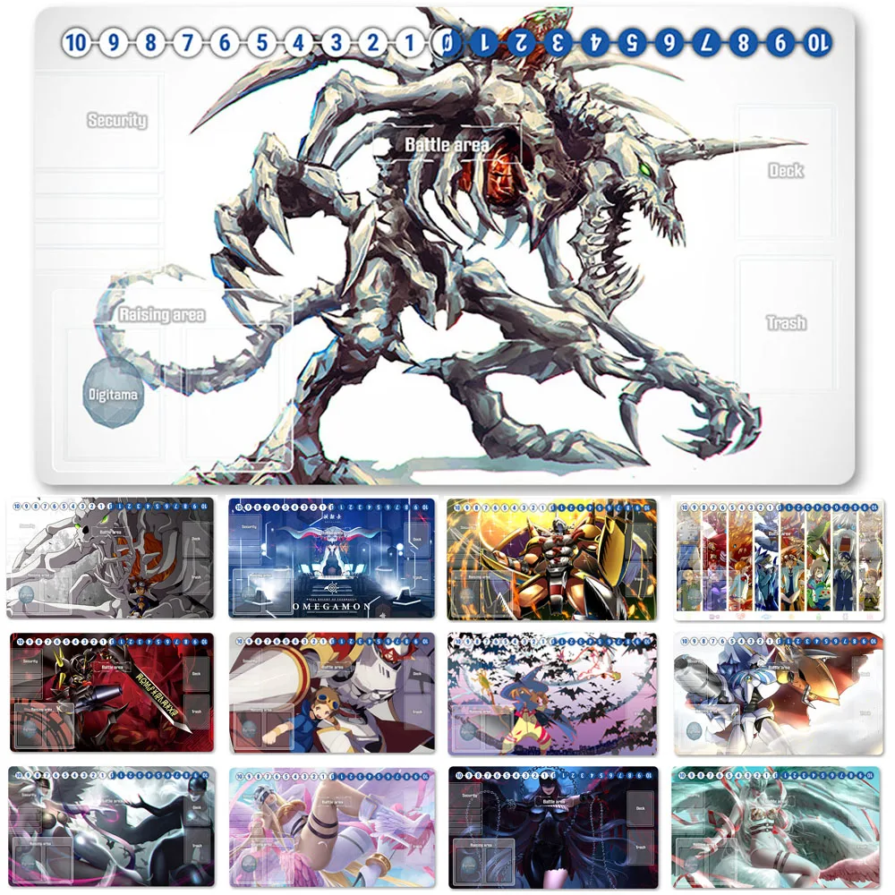 

HOT Board Game DTCG Playmat Table Mat Size 60X35 cm Mousepad Play Mats Compatible for Digimon TCG CCG RPG-3583490