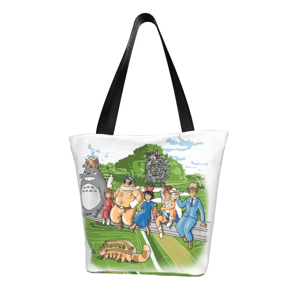 

Стильные женские сумки для покупок Hayao Miyazaki аниме Totoro Chihiro San Сумка-тоут