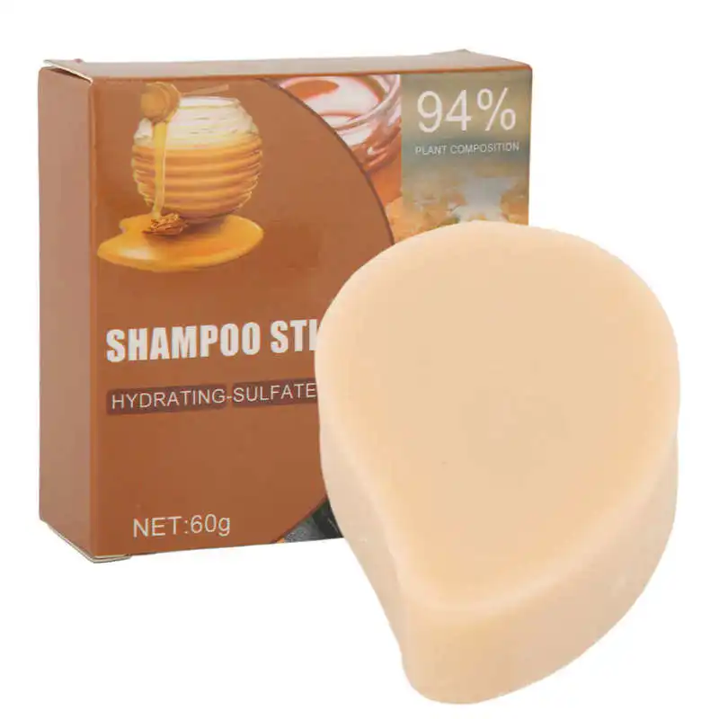 

Honey Shampoo Bar безопасное питательное разглаживающее Мыло для волос для вьющихся волнистых прямых цветных волос 60 г/2,1 унций