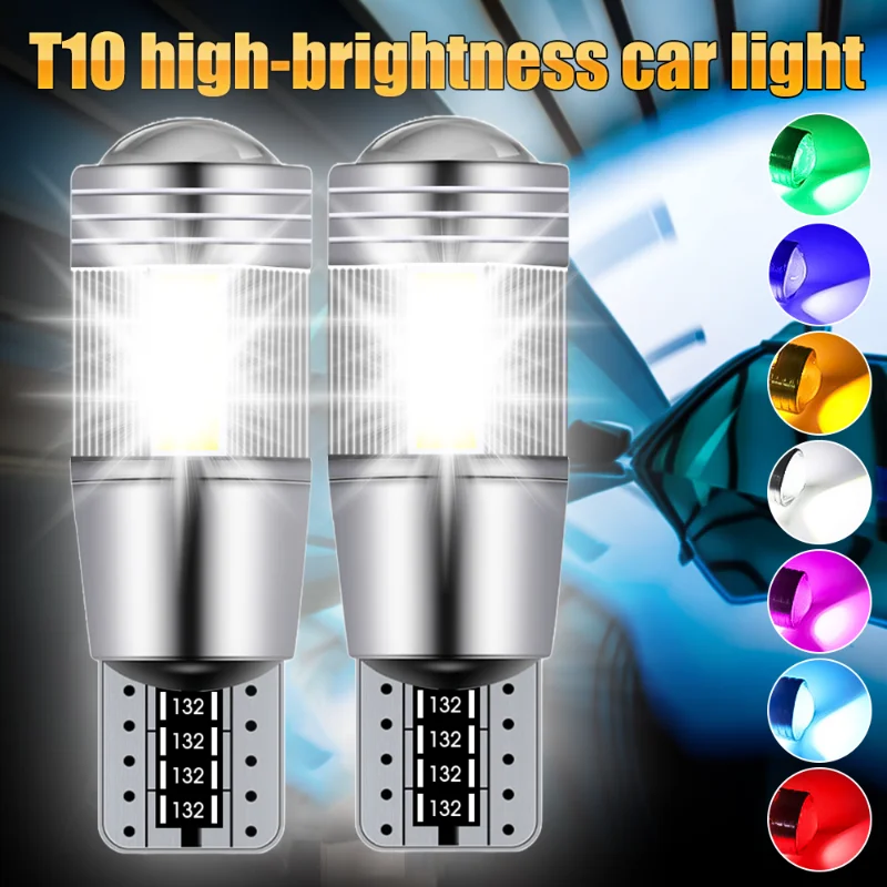 

T10 Universal Car Lights 5630 6SMD Wide Indicator Interior Reading Lights Brake Lamp Signal Lamp License Plate Bulb DC 12V