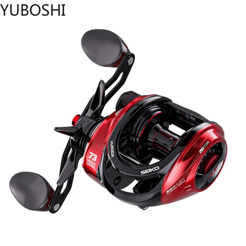 

2022 New Aluminum Alloy Spool 17+1BB Fishing Reel Gear Ratio 7.3:1 Super Strong Lightweight Baitcasting Reel