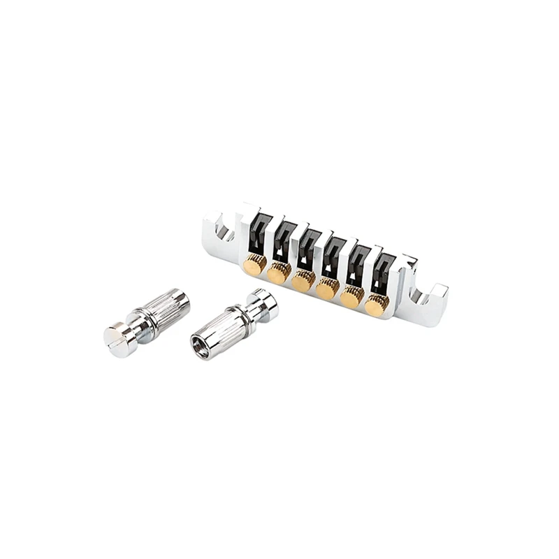 

6-String Guitar Bridge Tailpiece-Vintage Bridges With Studs And Inserts Replacement Spare Parts Parts For LP Les Electric Guitar