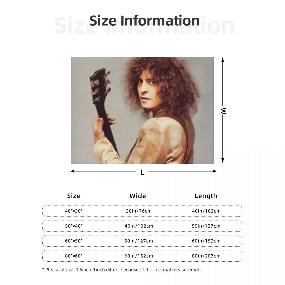 Одеяло Marc Bolan, Music Legend, очень большое одеяло, теплое зимнее мягкое большое одеяло (art.: 3920d3ea77ddf) - 3920d3ea77ddf