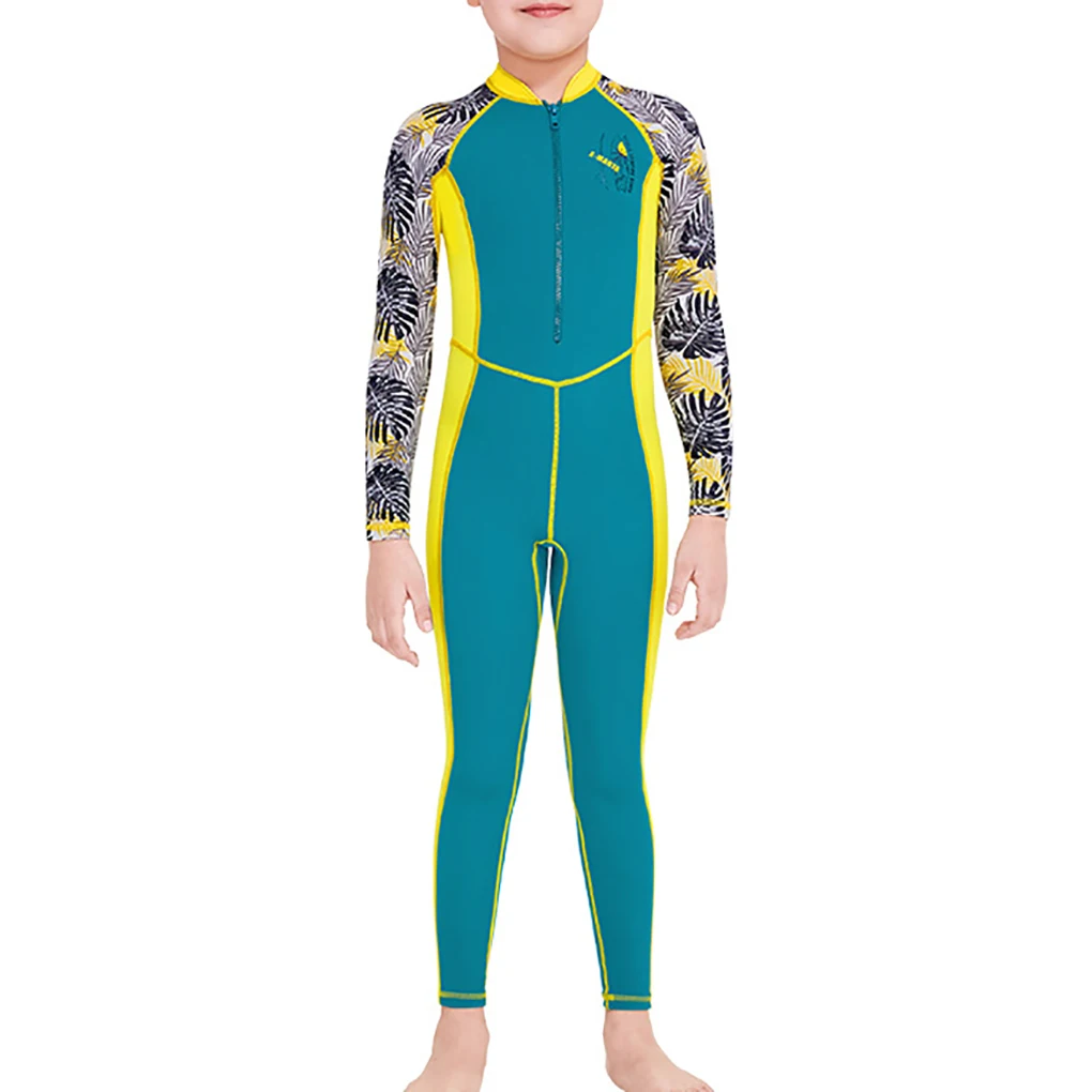 

1/2 Wetsuits Diving Suit Sandbeach Quick Drying Kids Wetsuit Long Sleeves and Pants Youth Full body Anti-jellyfish Jumpsuit