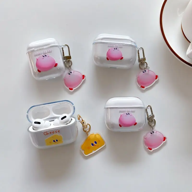 

Симпатичные Мультяшные прозрачные мягкие наушники из ТПУ для Apple Airpods Pro 2nd чехол для AirPods 1 2 3 чехол Аксессуары Корпус коробка брелок