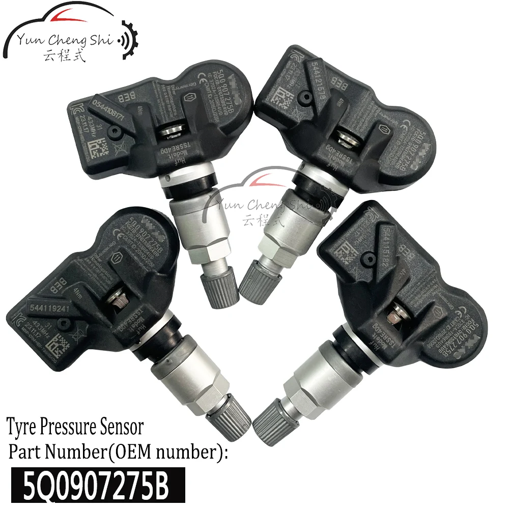 Набор 4 датчика давления в шинах 5Q0907275B 5Q0907275 система контроля давления в шинах для Audi Skoda A3 A7 A6