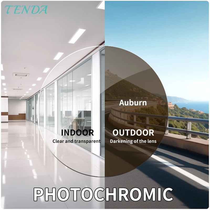 Асферические фотохромные бифокальные Солнцезащитные очки линзы по рецепту для