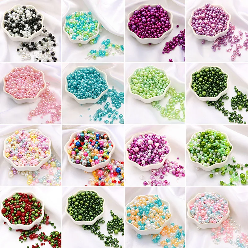 Бусины с отверстием для бижутерии Размеры 3/4/5/6/8 мм |