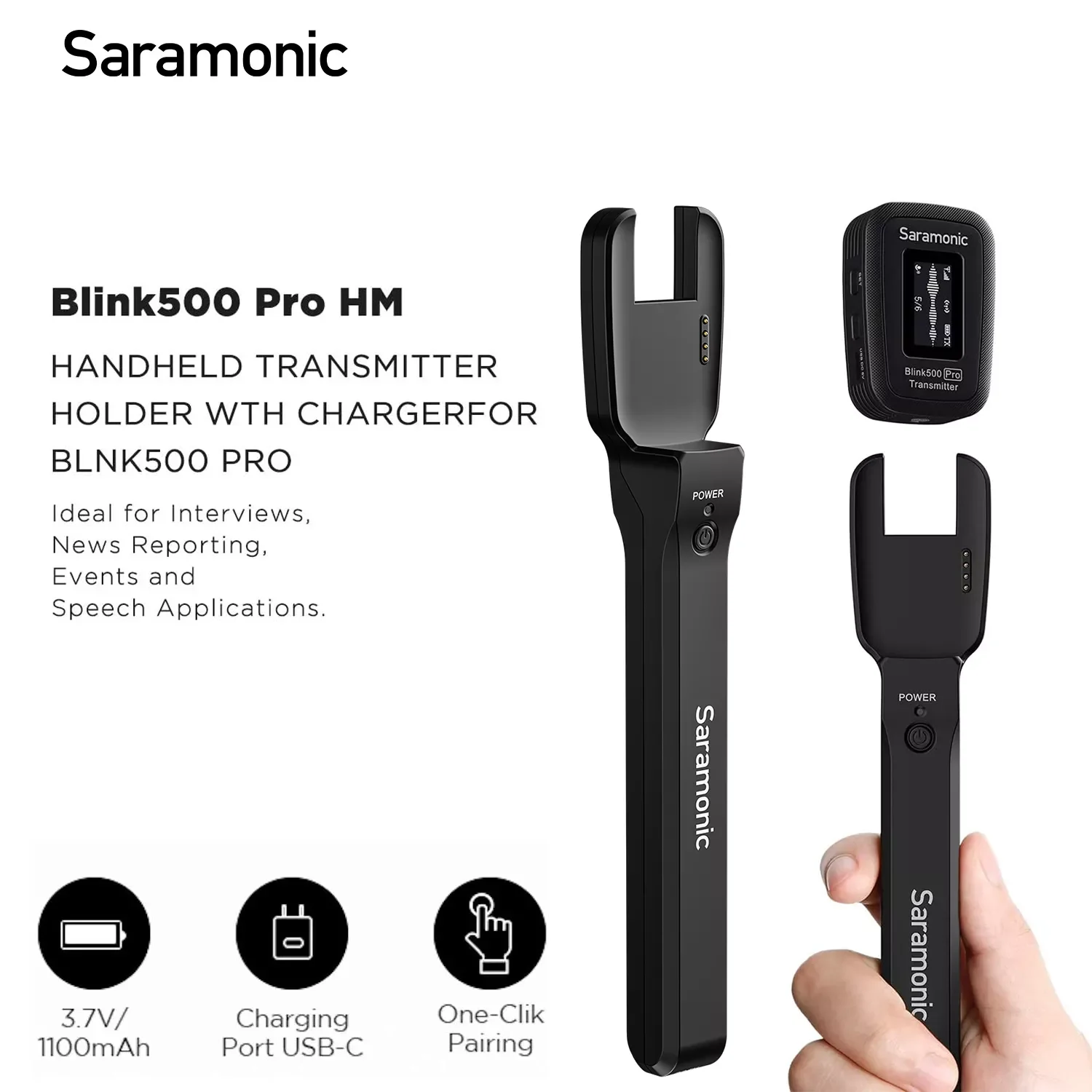 Держатель микрофона Saramonic Blink500 Pro HM для передатчика TX ENG/EFP |