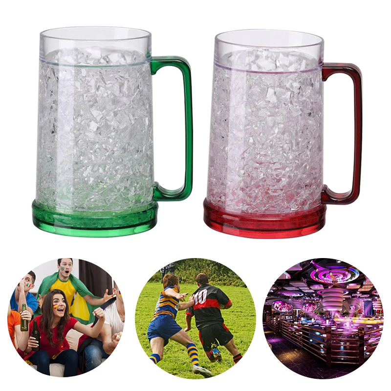 Двойная настенная гелевая замороженная морозильная камера искусственная пивная