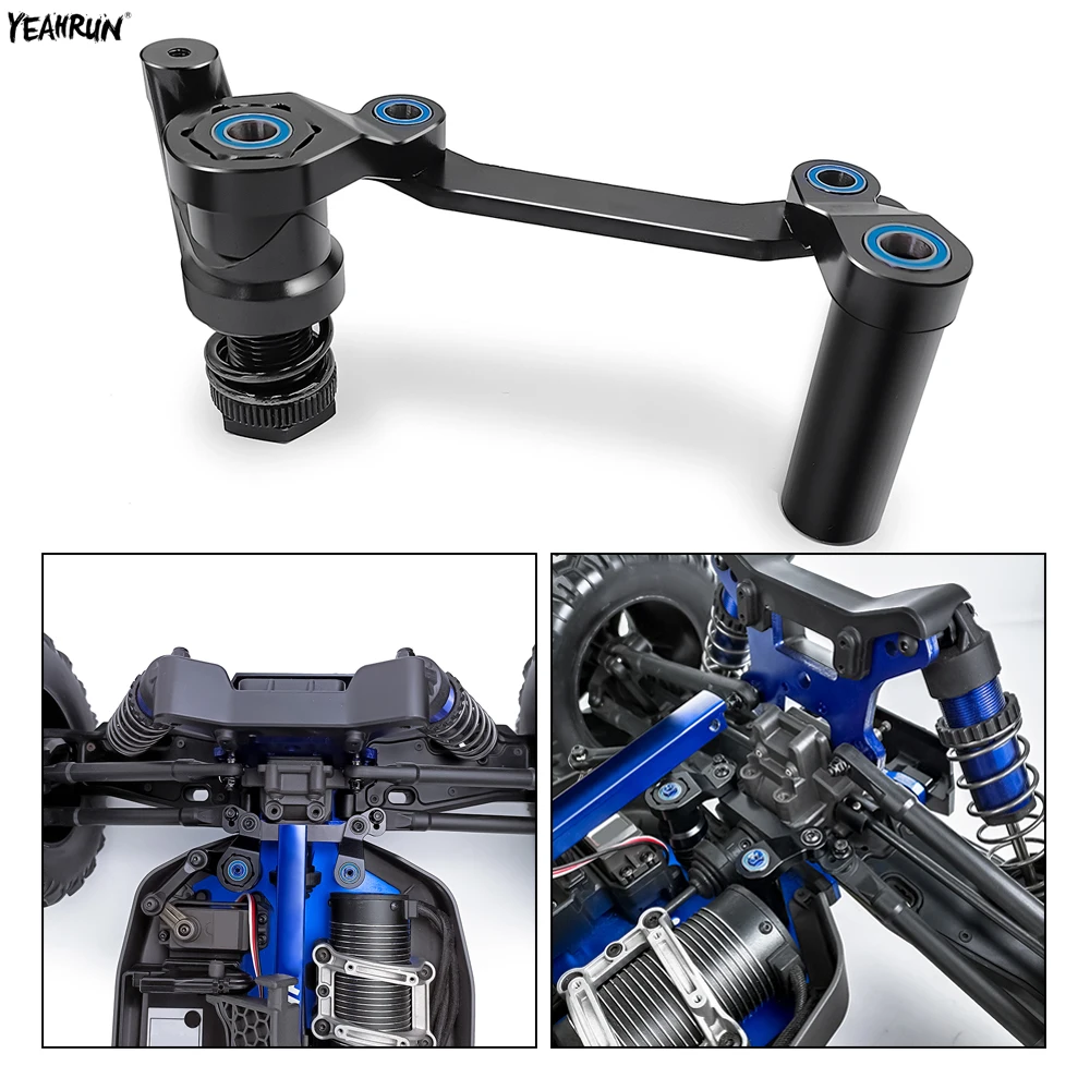 

YEAHRUN Aluminum Alloy Steering Pressure Plate Assembly for Sledge 4WD 1/8 RC Crawler Car Upgrade Parts